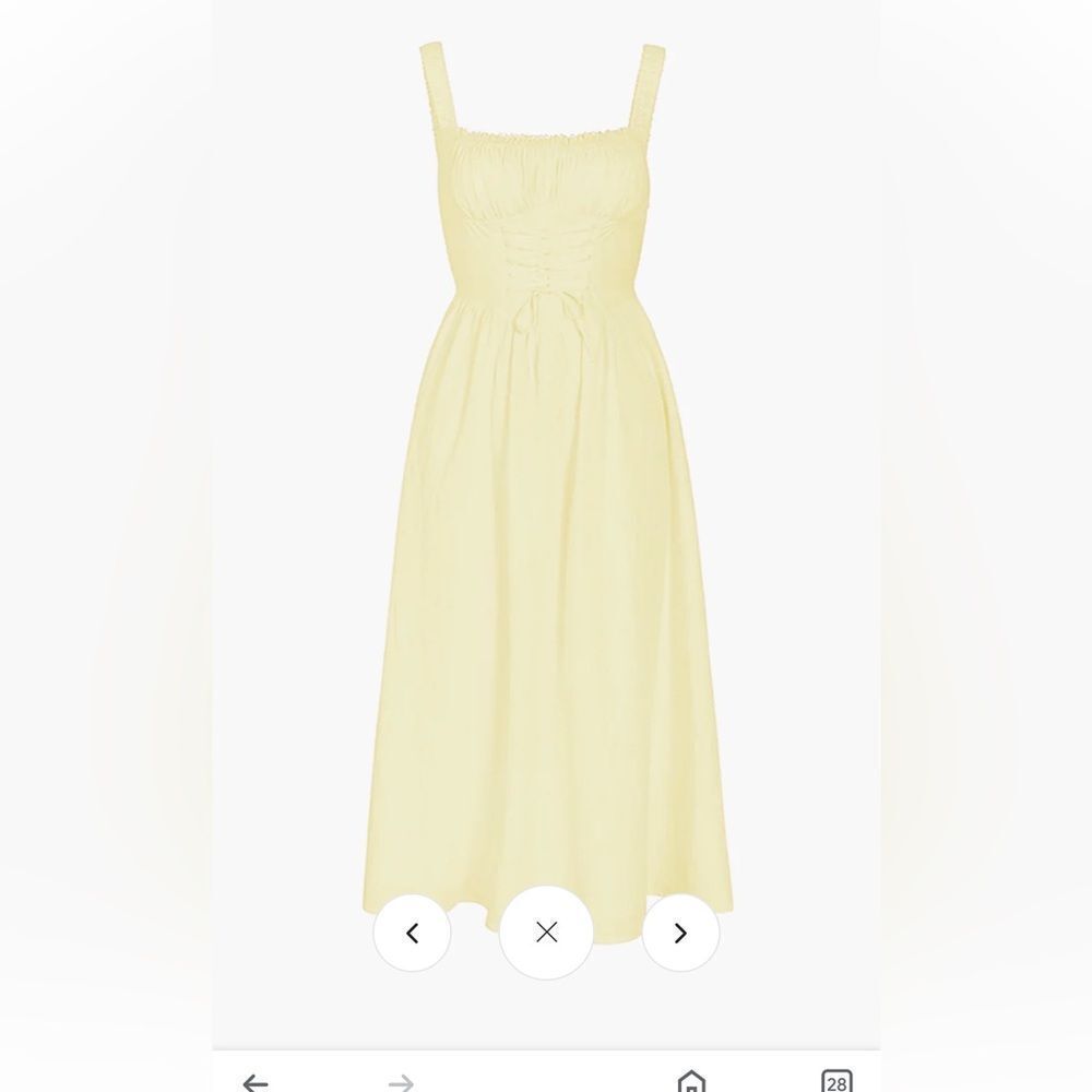 Commense Coastal Cowgirl Corset Midi Dress NWOT